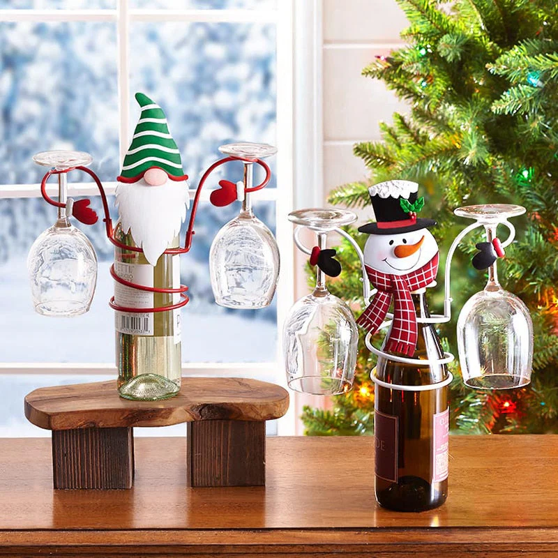 Christmas Wine Bottle Glass Holder - Image 3