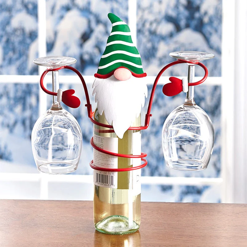 Christmas Wine Bottle Glass Holder - Image 4