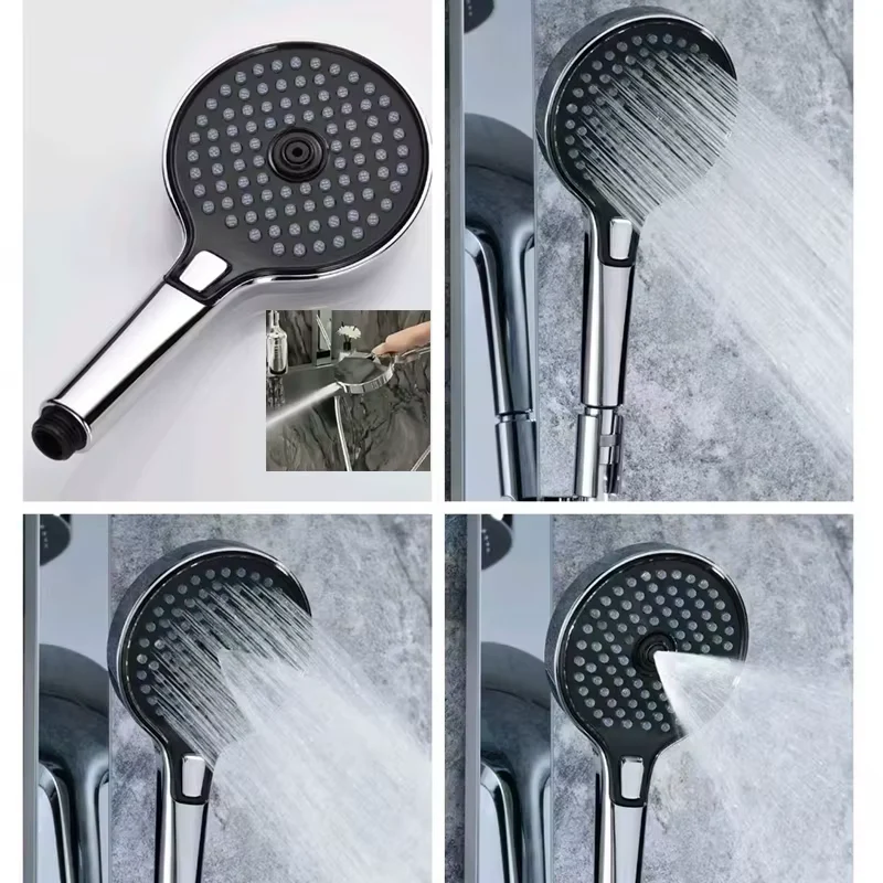 Chrome Rain Thermostatic Shower Set - Image 7