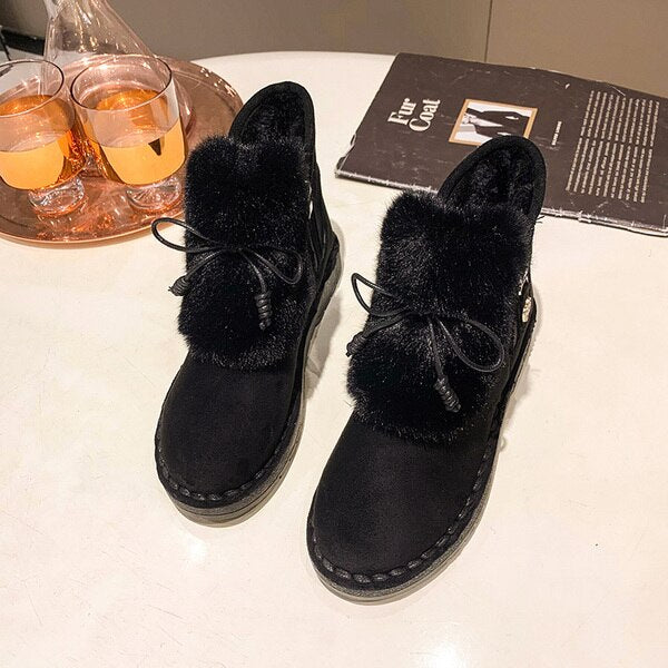 Chunky Padded Women Ankle Snow Boots - Image 3