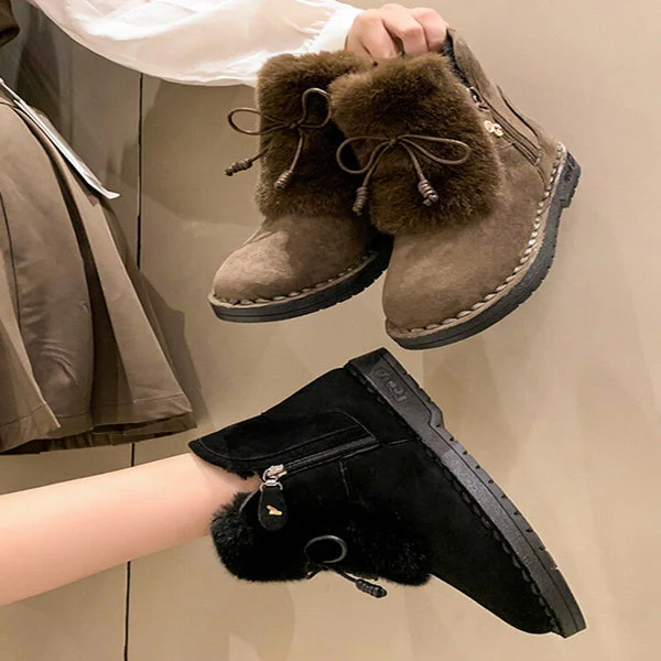 Chunky Padded Women Ankle Snow Boots - Image 6
