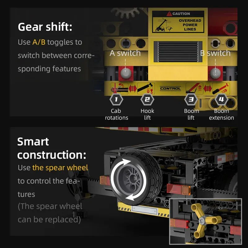 City Construction Remote-Control Learning Crane Truck - Image 3