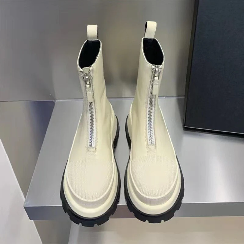 City Time Zipper Round Mid-Calf Women Boots - Image 4