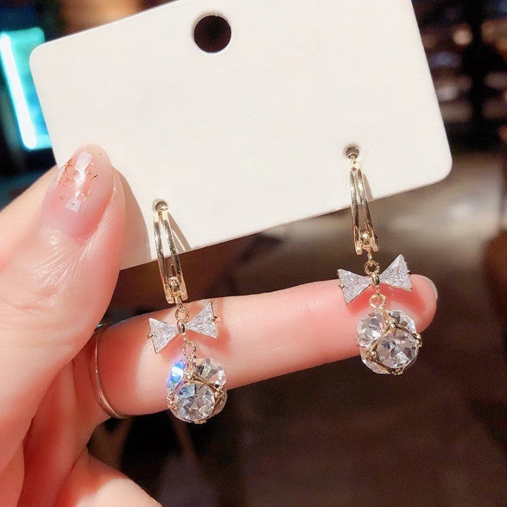 Classy Modern City Rose Zircon Earring - Image 3