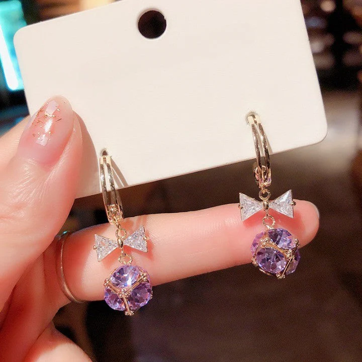 Classy Modern City Rose Zircon Earring - Image 4