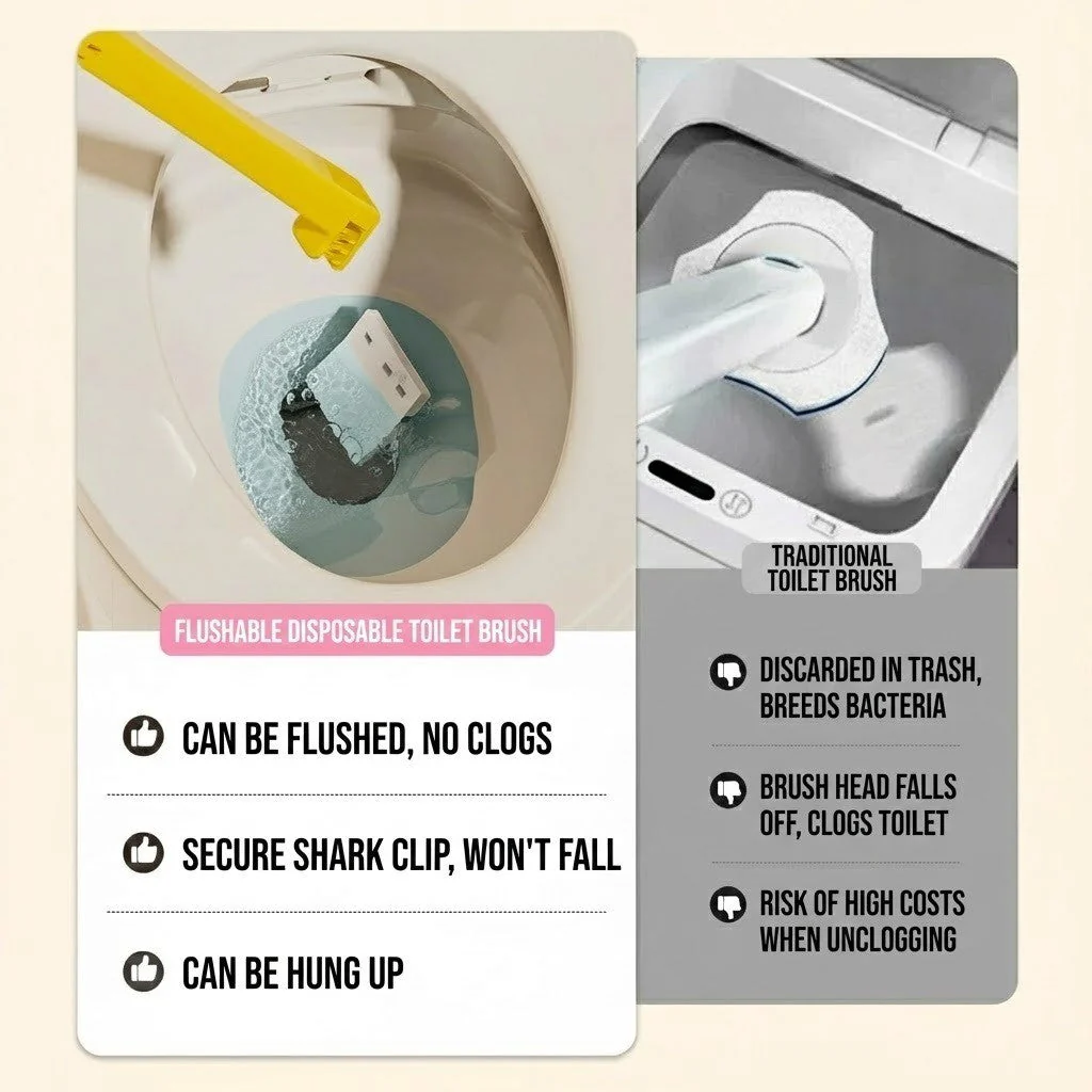 Clean Swipe Wall-Mounted Disposable Toilet Brush - Image 6