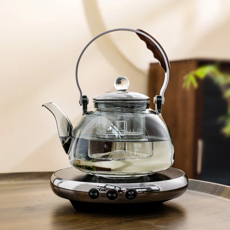 Clear Glass Electric Teapot Set - Image 7