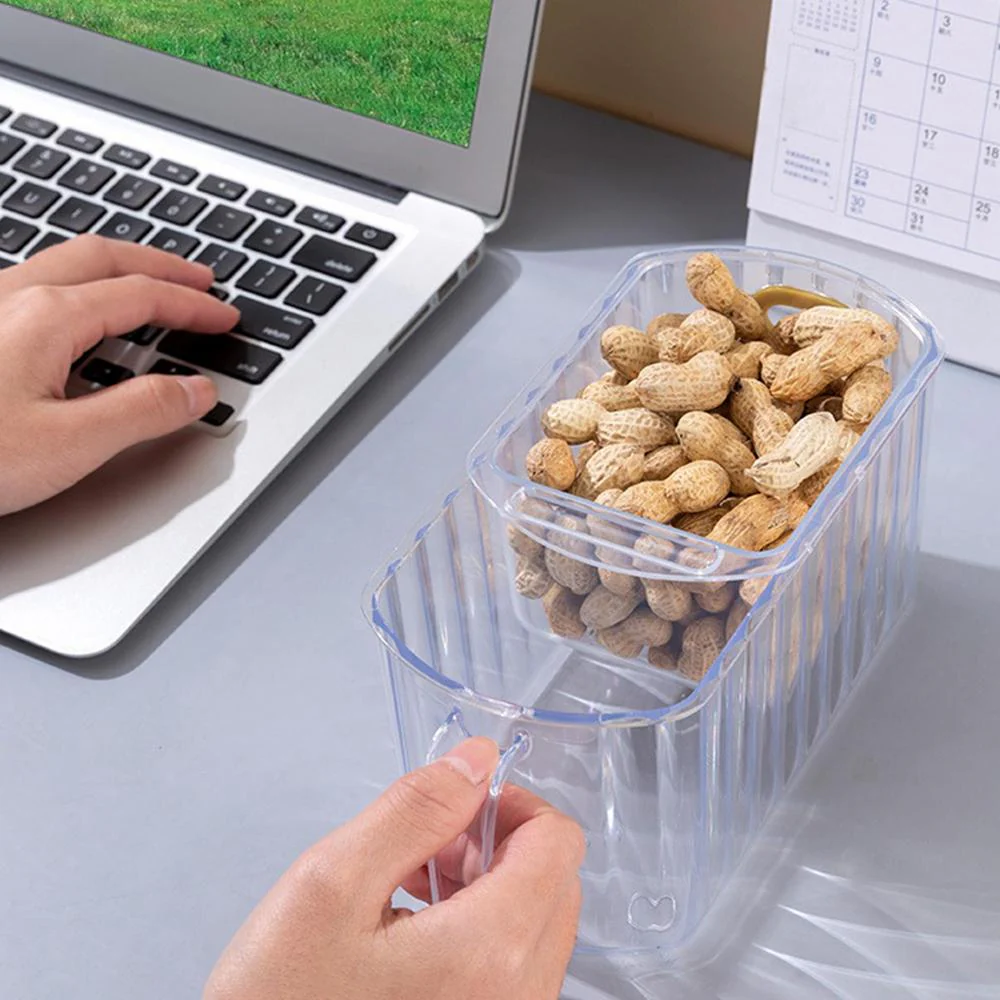 Clear Stack Transparent Double-Layer Basket - Image 2