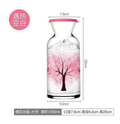 Clementine Glass Cooling Water Bottle - Image 2