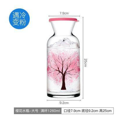 Clementine Glass Cooling Water Bottle - Image 3