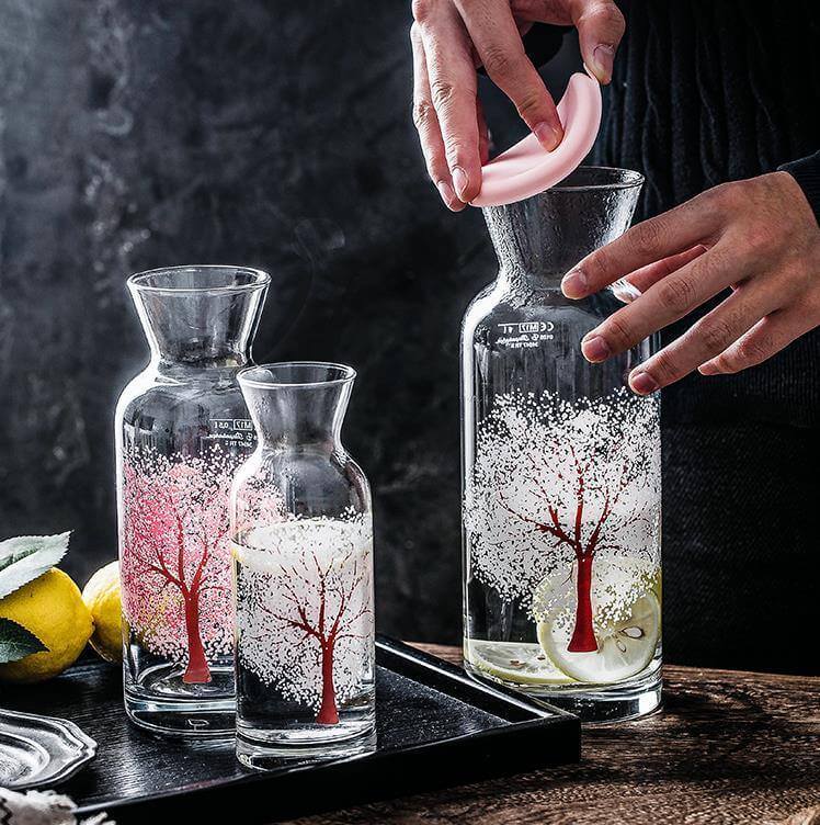 Clementine Glass Cooling Water Bottle - Image 6