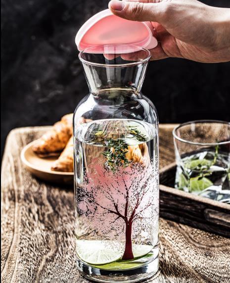 Clementine Glass Cooling Water Bottle - Image 7