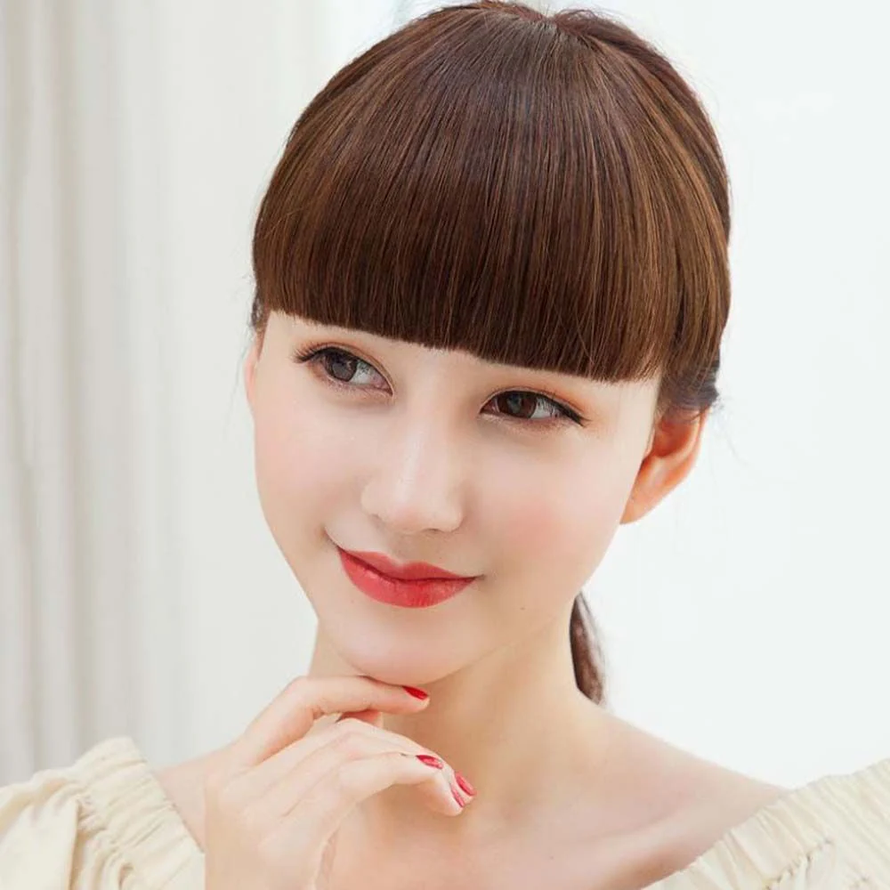 Clip-On Natural Look Synthetic Hair Bangs - Image 3