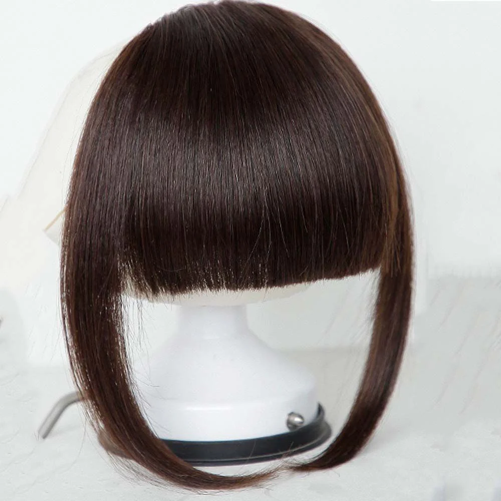 Clip-On Natural Look Synthetic Hair Bangs - Image 7