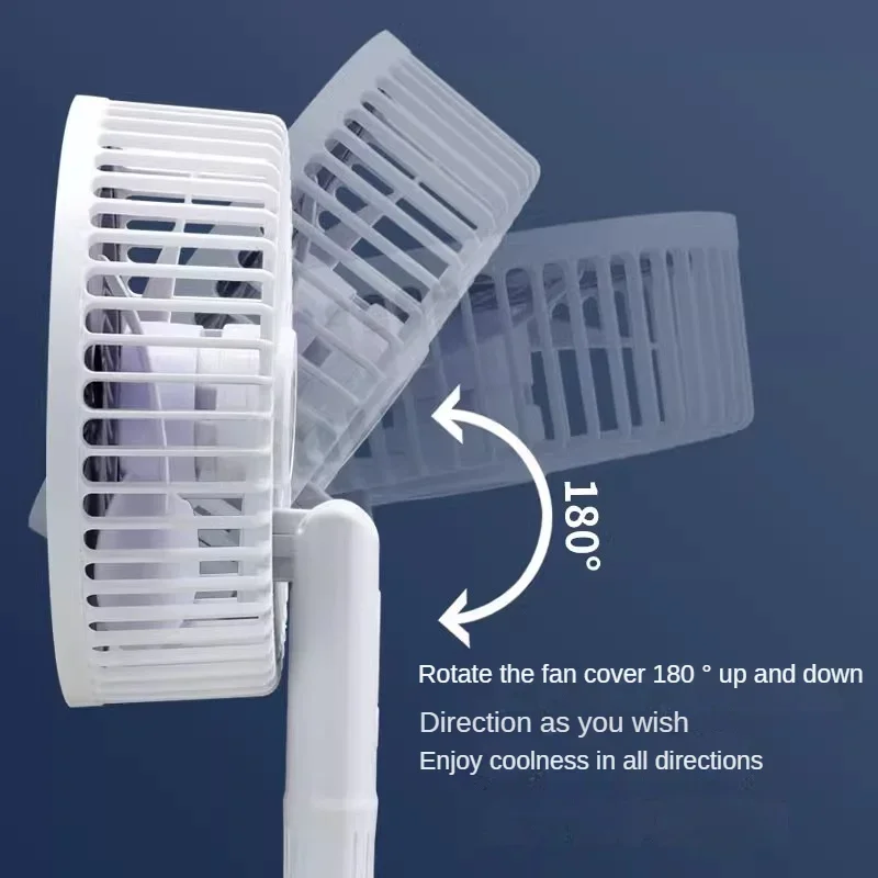 Clip-on Portable Compact USB Rechargeable Cooling Fan - Image 5