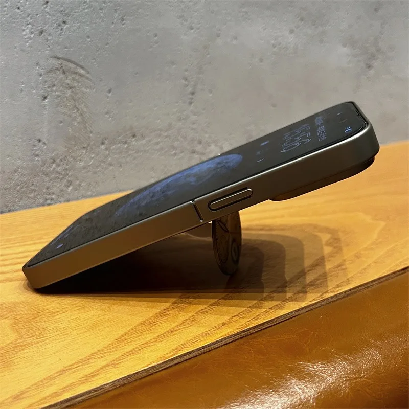 Clock Water Ripple Magsafe Bracket Phone Case - Image 5