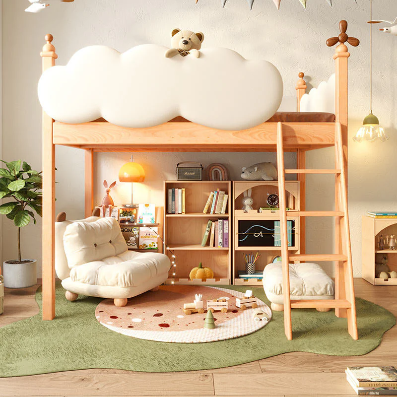 Cloud Castle Slide & Sleep Playhouse Kids Bed - Image 6