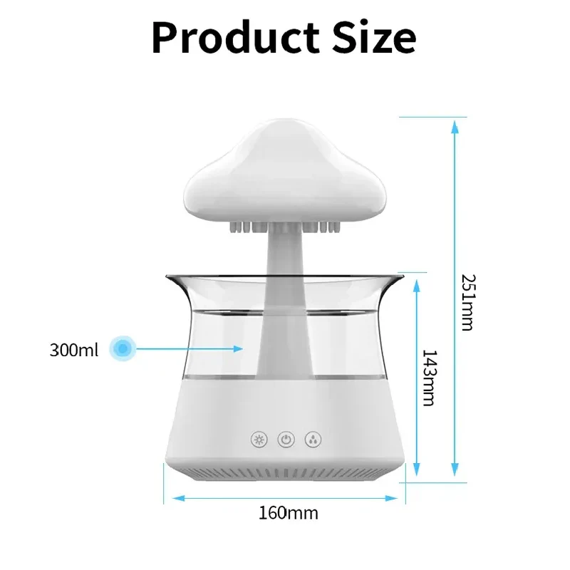 Cloud Rain Forest Aromatherapy Humidifier Lamp - Image 3