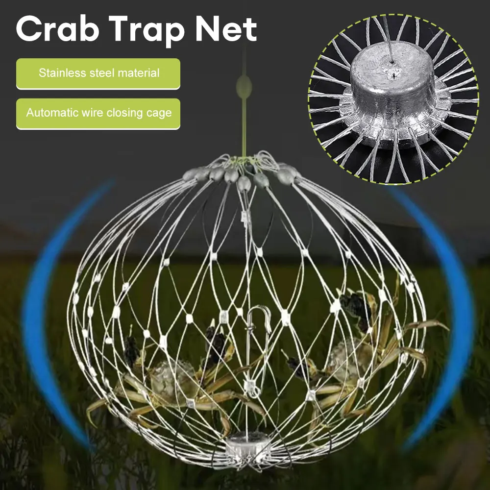 Collapsible Easy Open Trap Steel Fishing Net - Image 5