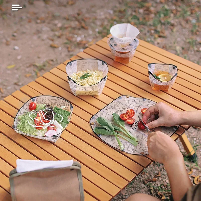 Collapsible Travel Picnic Camping Dish Set - Image 2