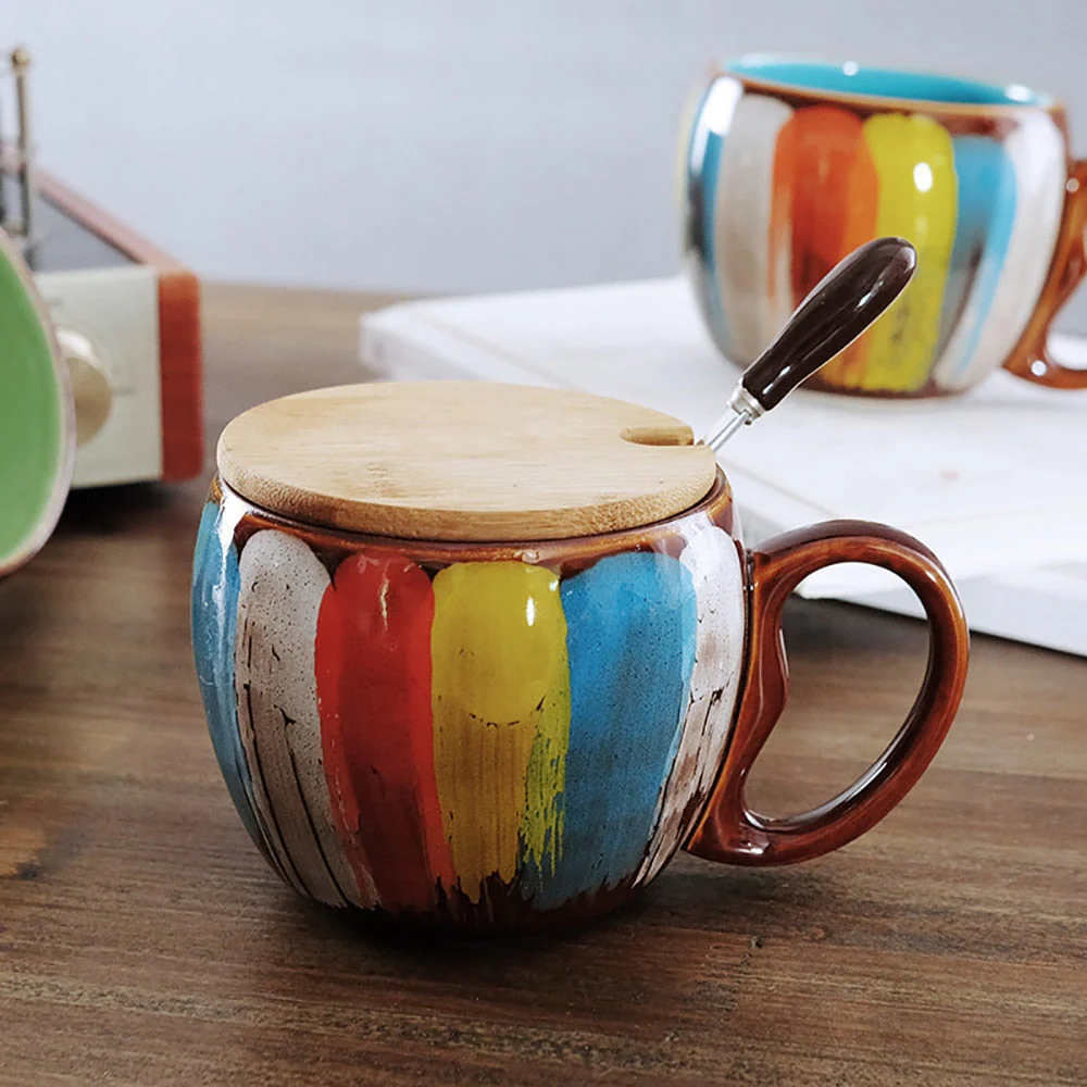 Collectible Colorful Handmade Coffee Mug - Image 2