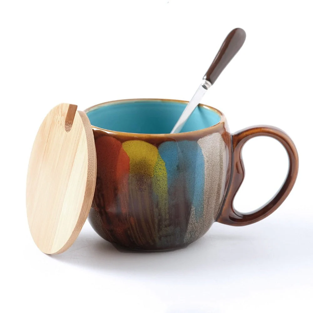 Collectible Colorful Handmade Coffee Mug - Image 7