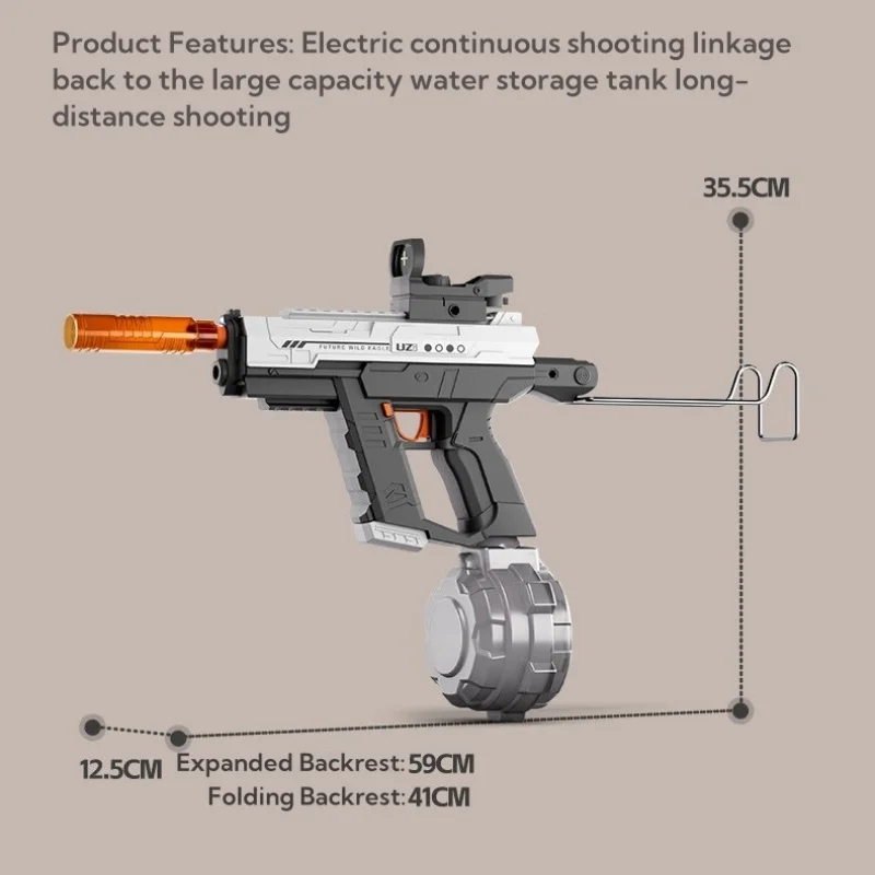 Color-Changing LED Light-Up Continuous Water Gun - Image 7