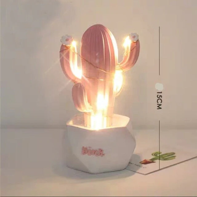 Colorful Cactus LED Table Night Lamp - Image 11