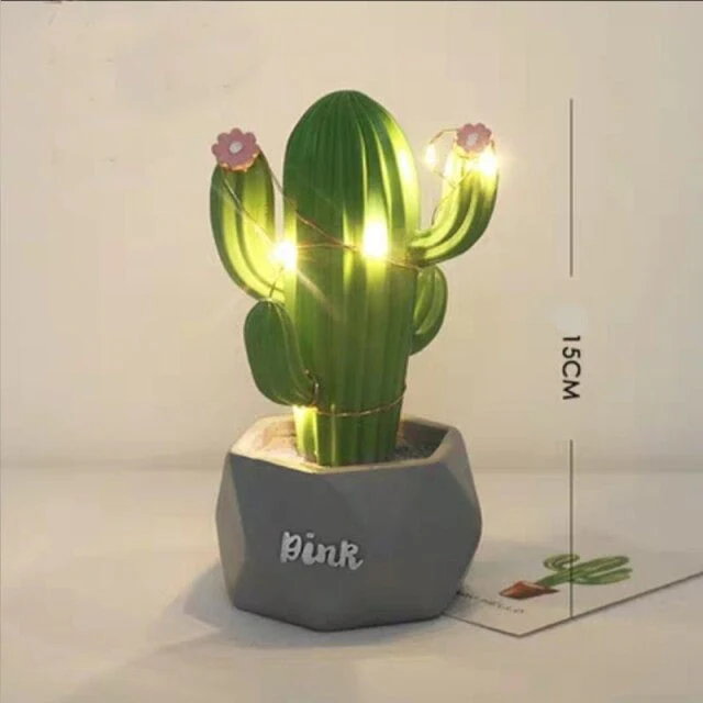 Colorful Cactus LED Table Night Lamp - Image 8