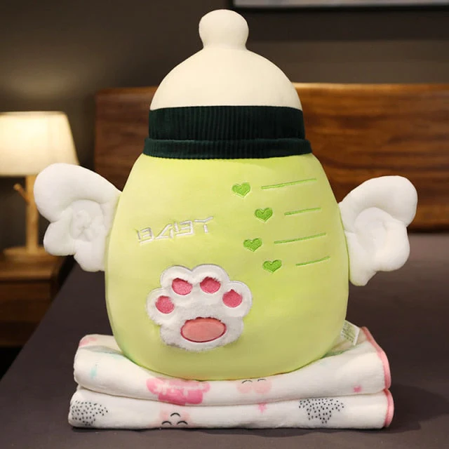 Colorful Cartoon Plush Cozy Pillow Blanket - Image 6