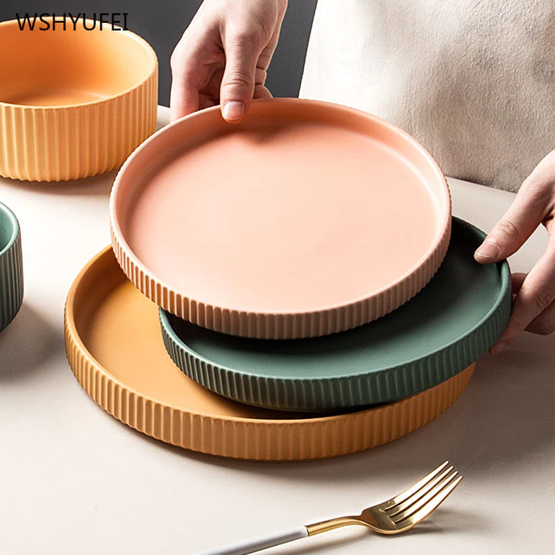 Colorful Ceramic Dinner Plate - Image 7