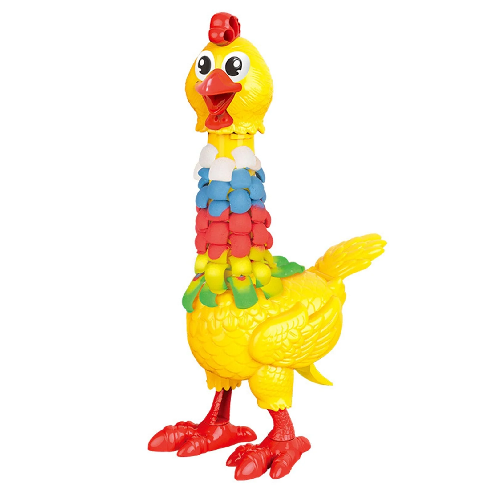 Colorful DIY Silly Feathered Chicken Toy - Image 2