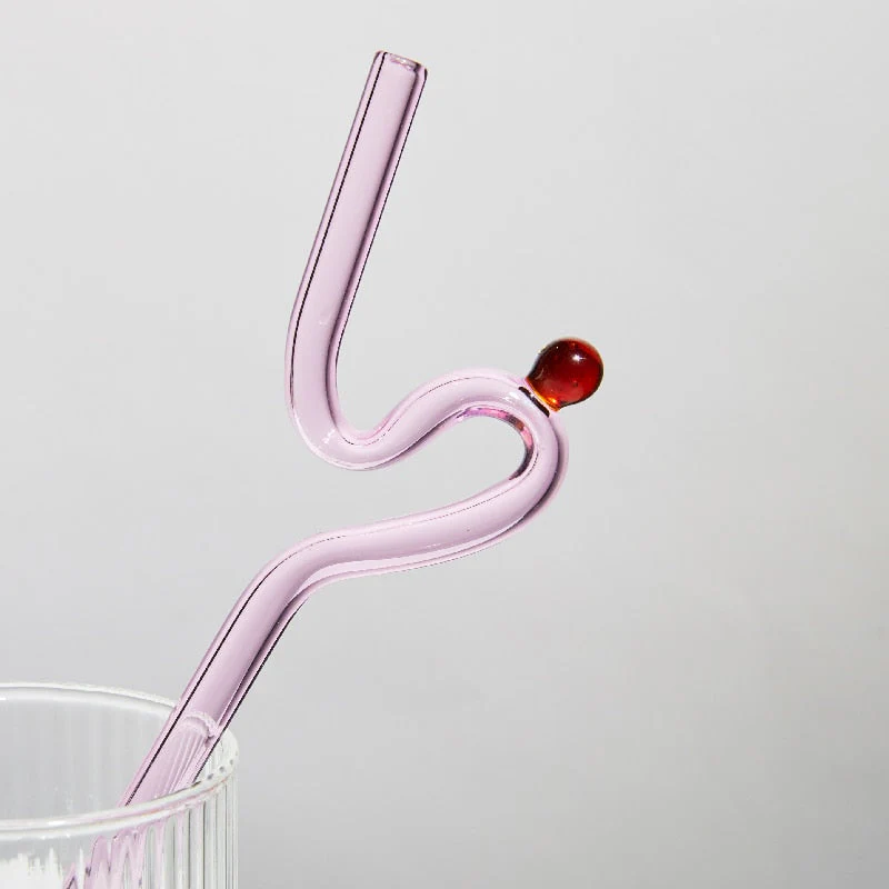 Colorful Environment Friendly Reusable Glass Straw - Image 12