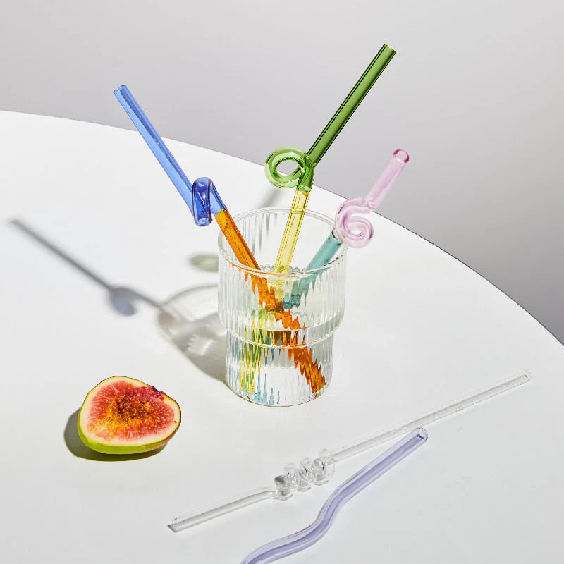 Colorful Environment Friendly Reusable Glass Straw - Image 16