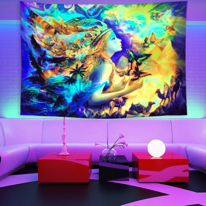 Colorful Glowing Luminous Tapestry - Image 12