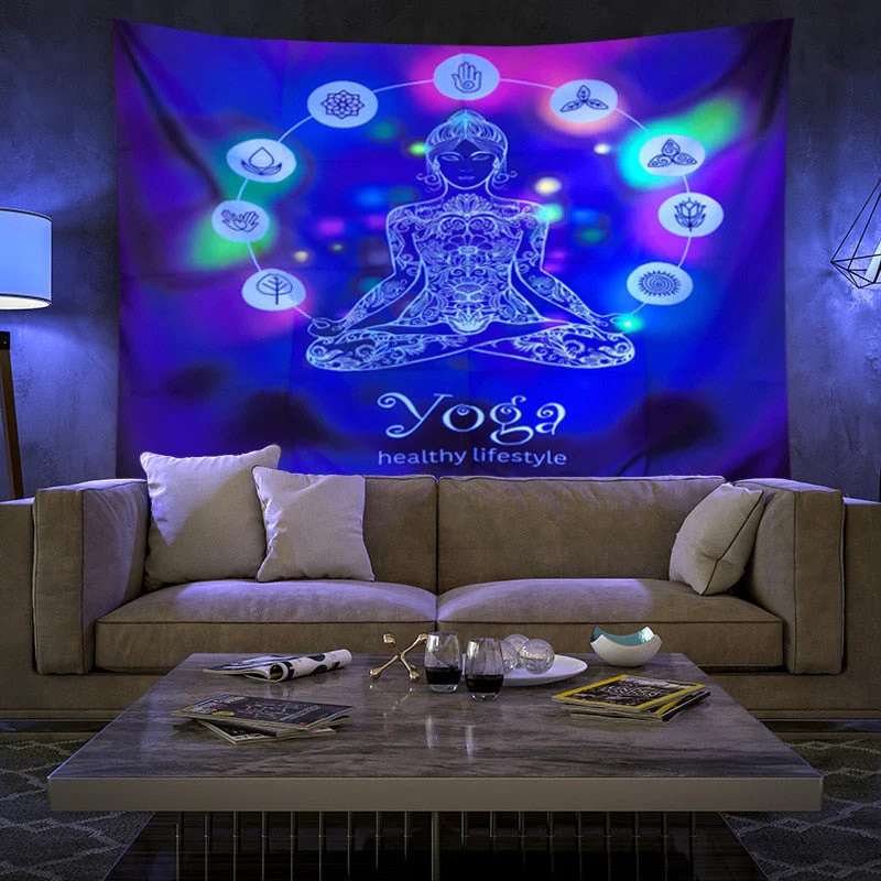 Colorful Glowing Luminous Tapestry - Image 16