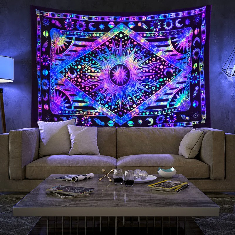 Colorful Glowing Luminous Tapestry - Image 17