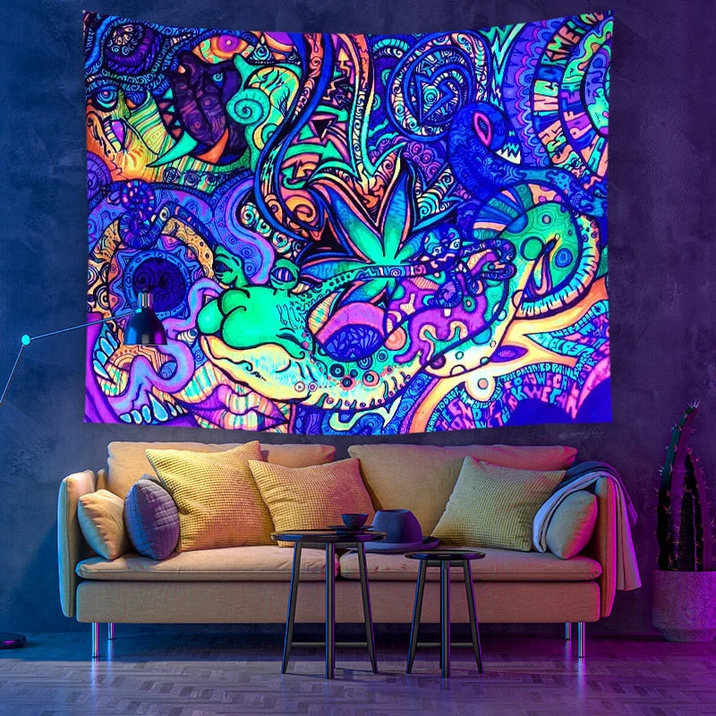 Colorful Glowing Luminous Tapestry - Image 2