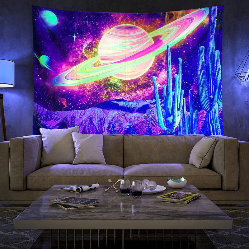 Colorful Glowing Luminous Tapestry - Image 20