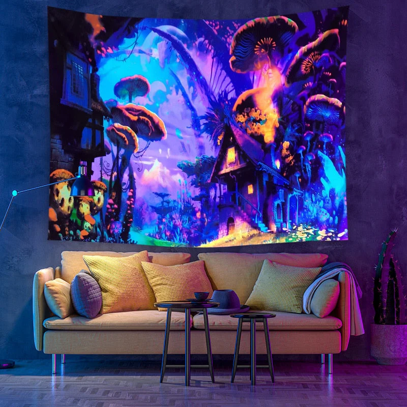 Colorful Glowing Luminous Tapestry - Image 23