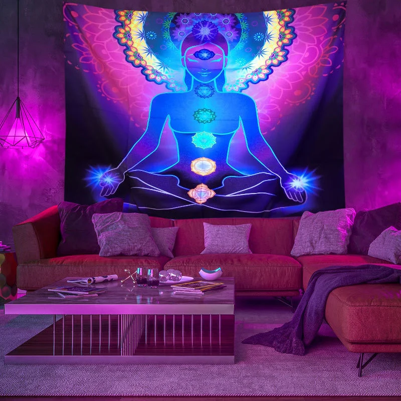 Colorful Glowing Luminous Tapestry - Image 26