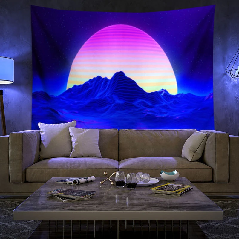 Colorful Glowing Luminous Tapestry - Image 30