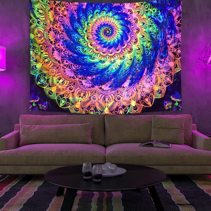 Colorful Glowing Luminous Tapestry - Image 34