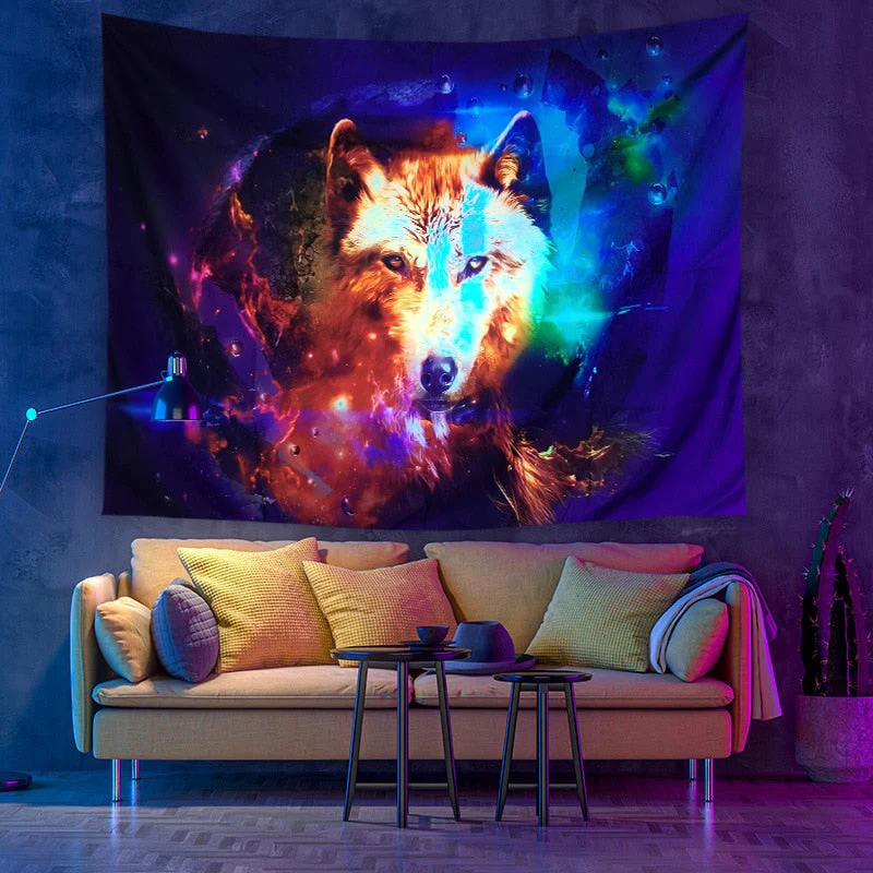 Colorful Glowing Luminous Tapestry - Image 36