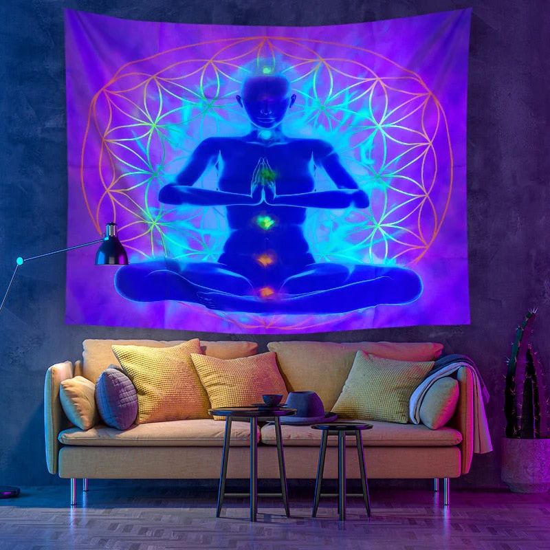 Colorful Glowing Luminous Tapestry - Image 37