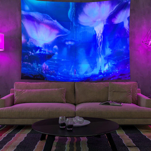 Colorful Glowing Luminous Tapestry - Image 44