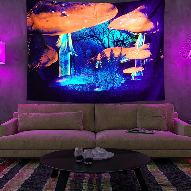 Colorful Glowing Luminous Tapestry - Image 45