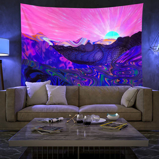 Colorful Glowing Luminous Tapestry - Image 46