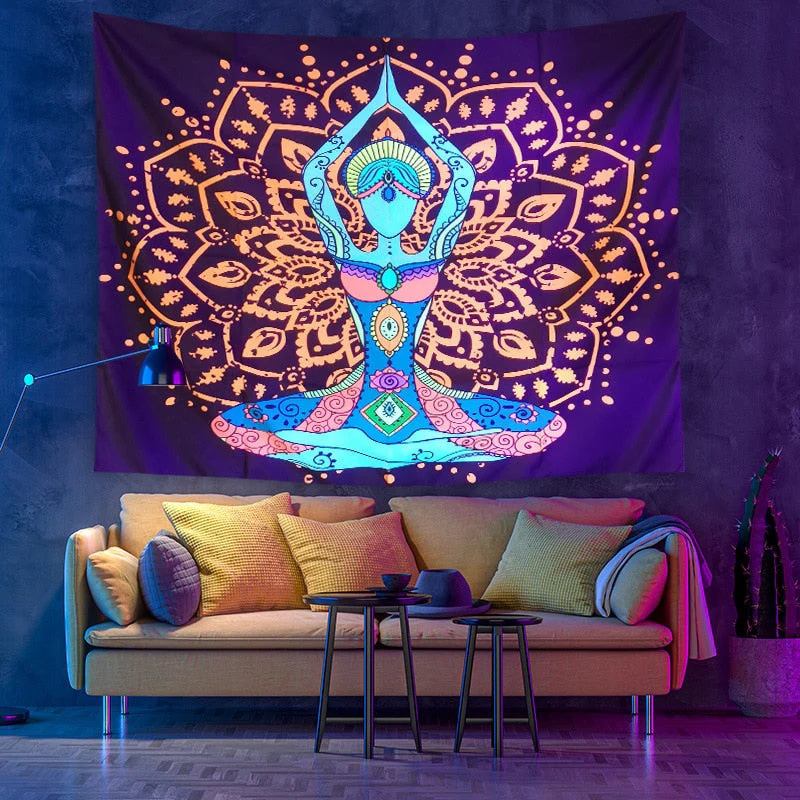 Colorful Glowing Luminous Tapestry - Image 6