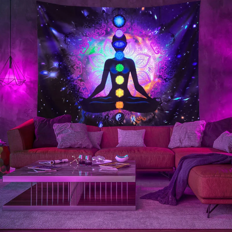 Colorful Glowing Luminous Tapestry - Image 8